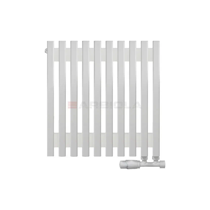 Вертикальный радиатор с нижним подключением Arbiola Compact V 89848 48 х 50 см белый матовый ral 9016 от интернет-магазина сантехники 100Kran!