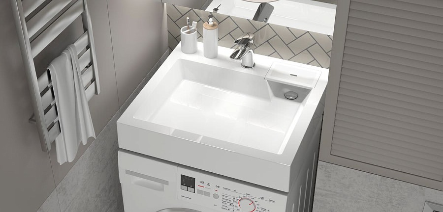 Раковина SuperSan Кари 60 x 55 см над стиральной машиной Kar-D1 100Kran: Широкий выбор и доступные цены.