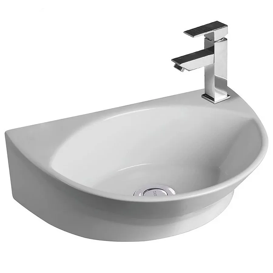 Раковина подвесная CeramaLux 7717X 41,5 см белая в 100Kran: Широкий выбор и доступные цены.