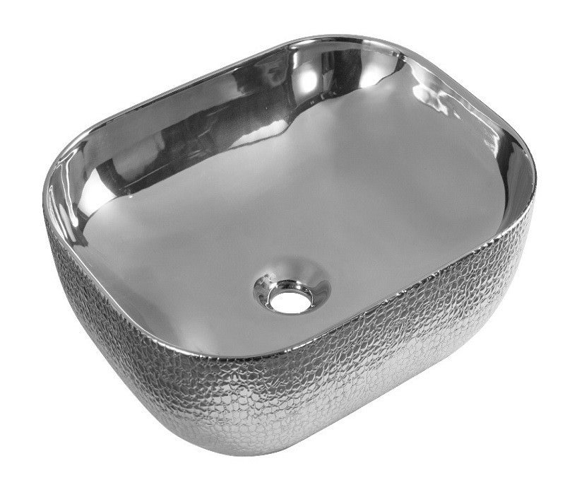 Раковина накладная  CeramaLux D1302H009 50 см серая в 100Kran: Широкий выбор и доступные цены.