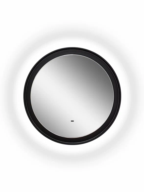 Зеркало с подсветкой "Planet black Led" D 600 с бесконтактным сенсором 100Kran: Широкий выбор и доступные цены.