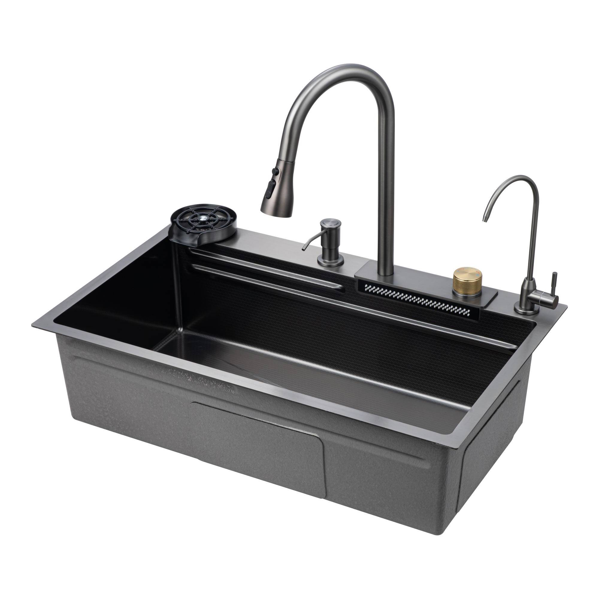 Многофункциональная кухонная мойка Savol S-SC003Q графит в 100Kran: Широкий выбор и доступные цены.
