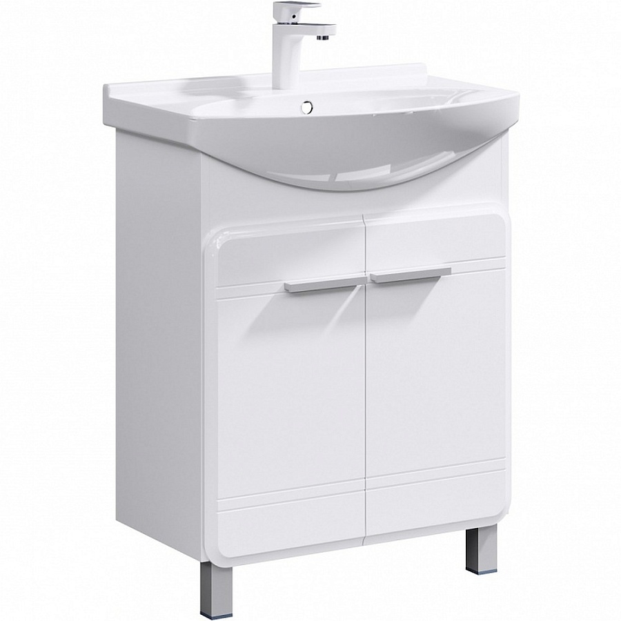 Тумба под раковину Aqwella Корсика 65 Kor.01.06 напольная белая в 100Kran: Широкий выбор и доступные цены.