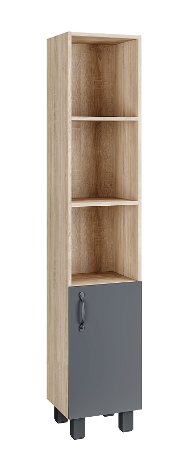 Пенал напольный Grossman ФЛАЙ 30 см 303002 правый дуб сонома/серый в 100Kran: Широкий выбор и доступные цены.