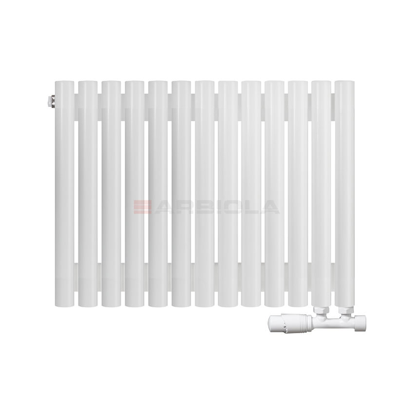 Вертикальный радиатор с нижним подключением Arbiola Iris V 108519 64,2 х 60 см белый матовый ral 9016 от интернет-магазина сантехники 100Kran!