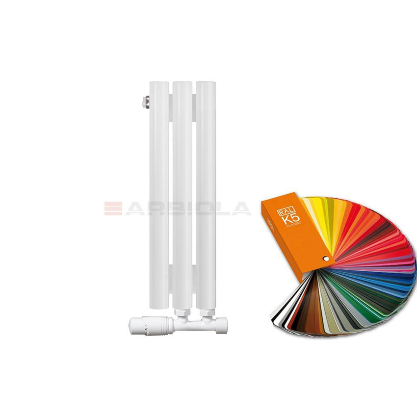 Вертикальный радиатор с нижним подключением Arbiola Iris V 108491 14,2 х 60 см ral classic от интернет-магазина сантехники 100Kran!