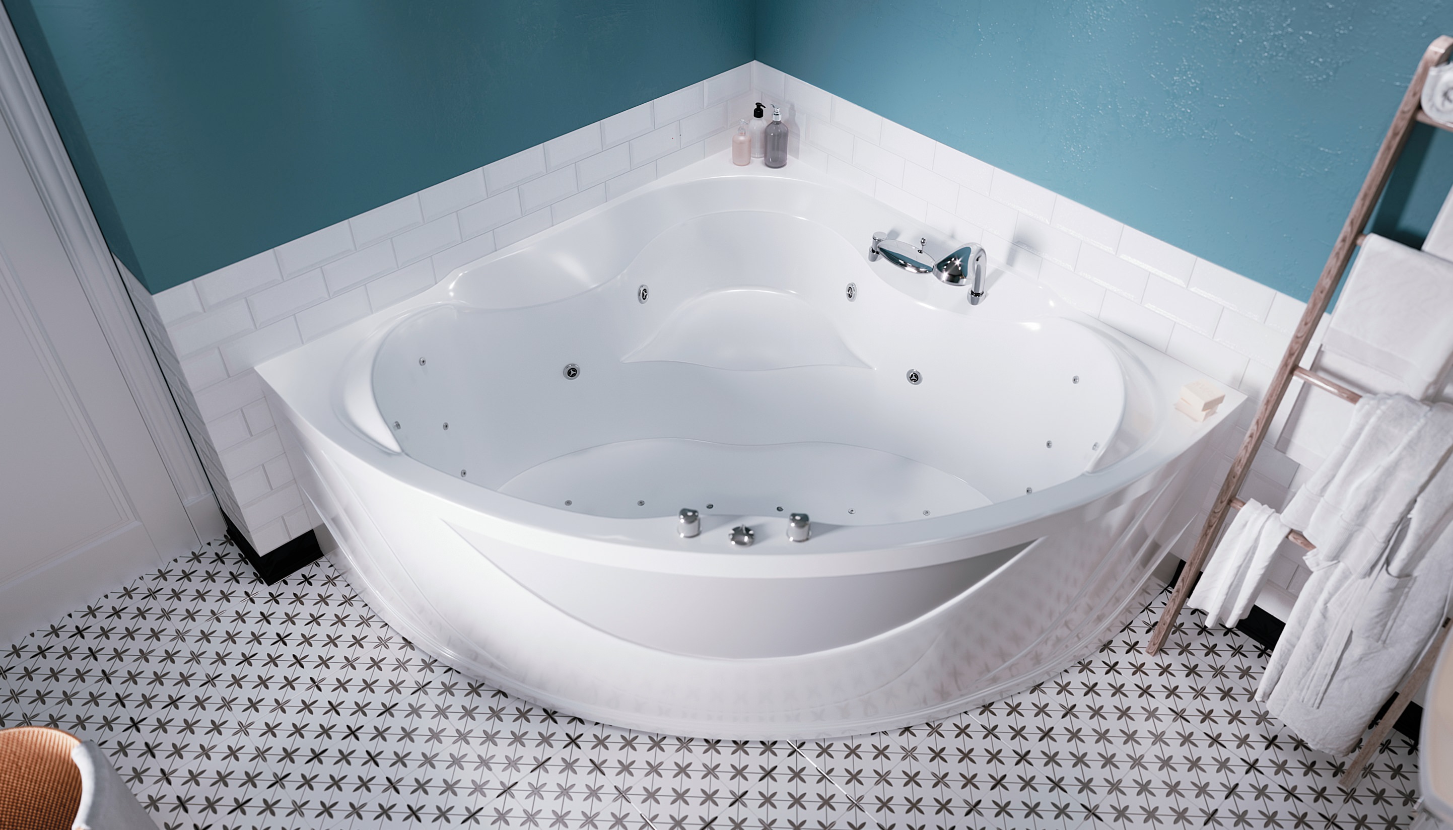 Ванна акриловая 1Marka LUXE 155х155 01лю1515 в 100Kran: Широкий выбор и доступные цены.