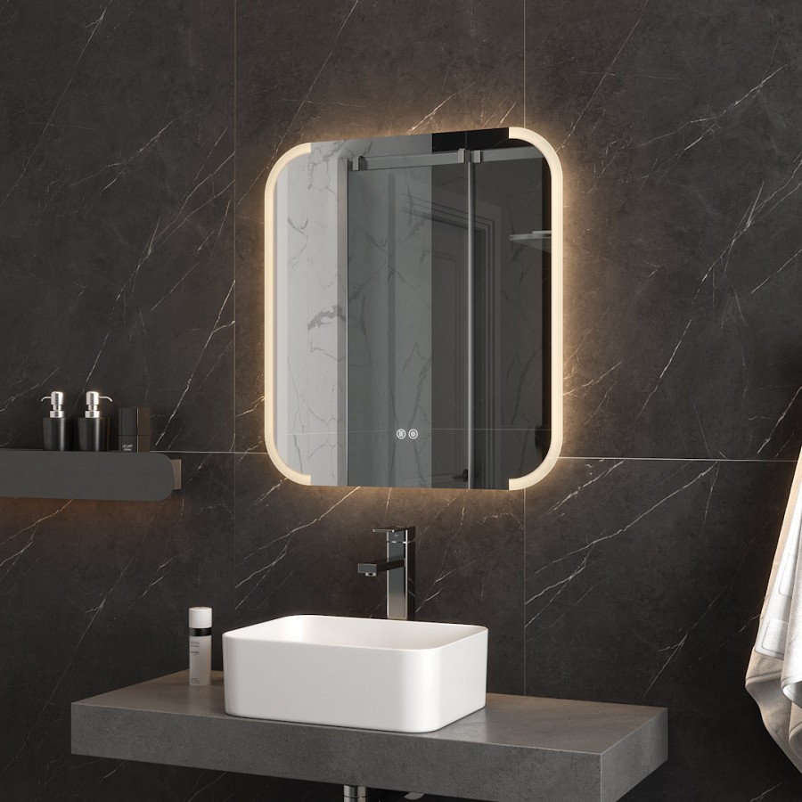 Зеркало с подсветкой Maretti Florenza FL146065P14EL 60x65 см 100Kran: Широкий выбор и доступные цены.