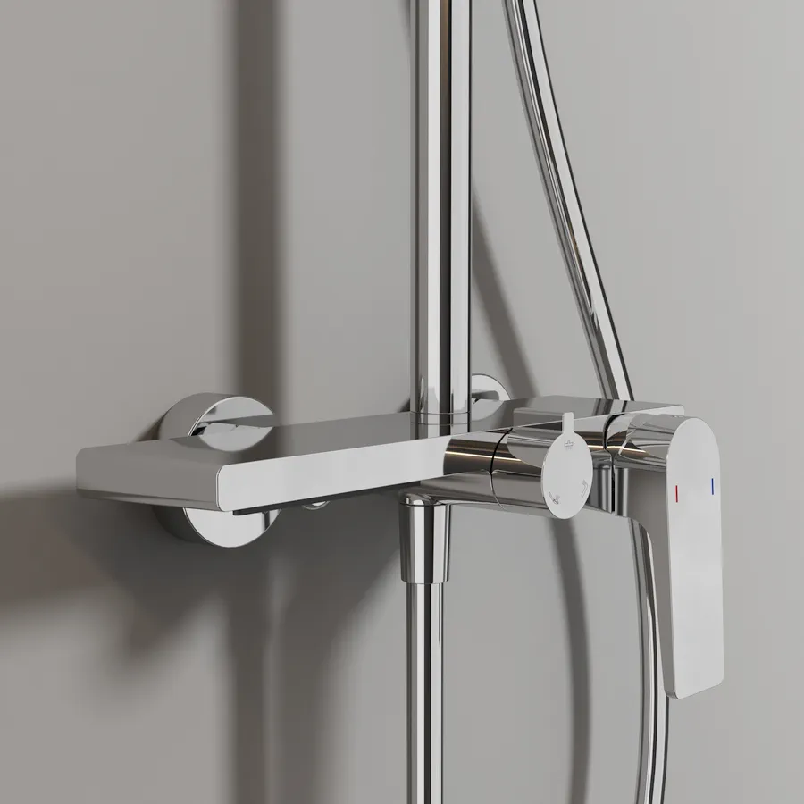 Душевая система FAUCET DREISER RH-Z6001-CP хром в 100Kran: Широкий выбор и доступные цены.