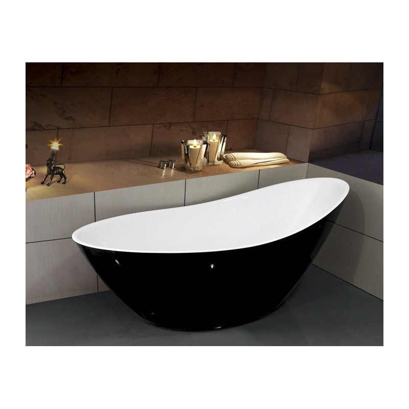 Ванна отдельностоящая акриловая ESBANO London Black ESVALONDB 180x80 черная в 100Kran: Широкий выбор и доступные цены.