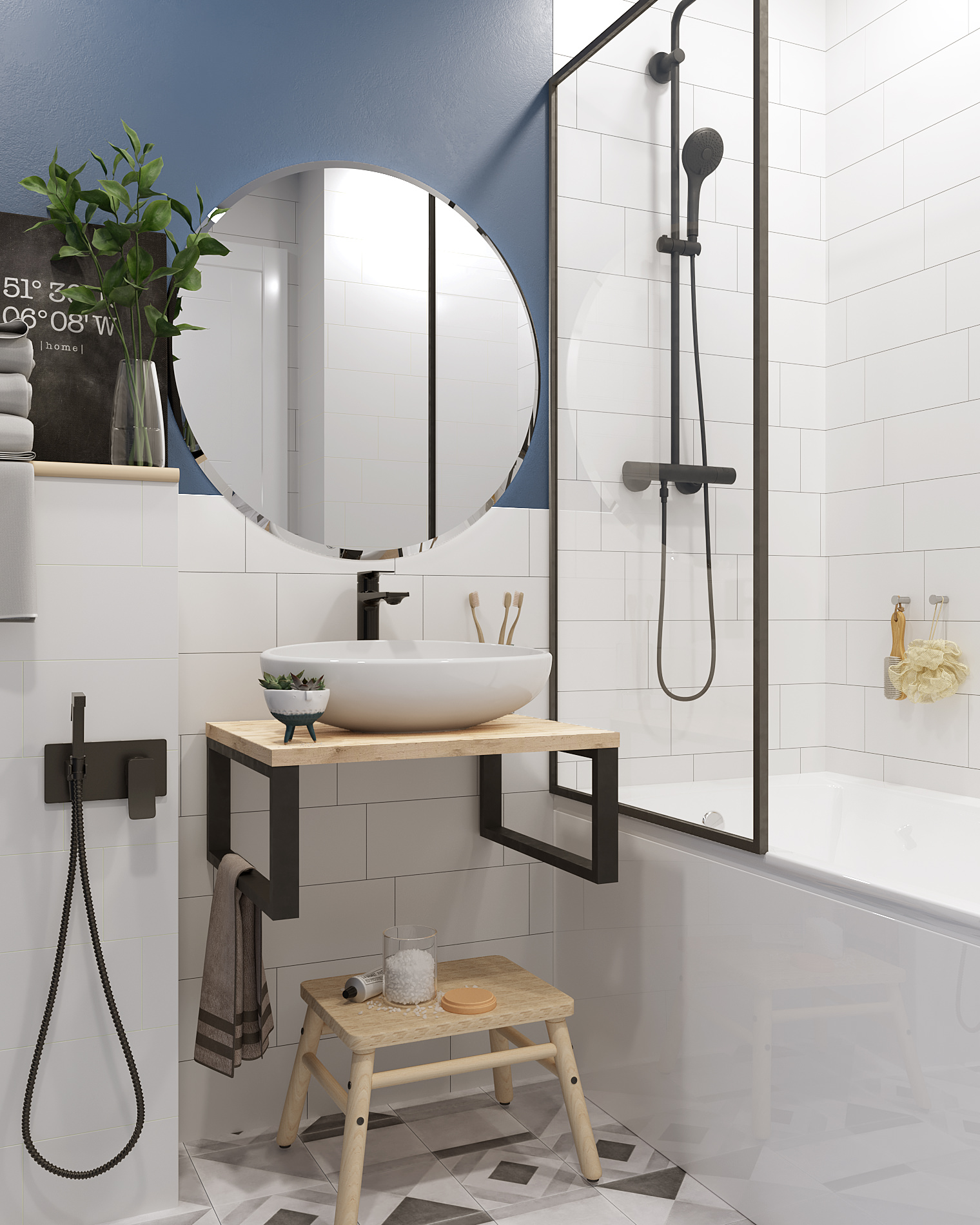Столешница под раковину 1Marka GRUNGE LOFT 60 Дуб Вотан Ц0000001584 в 100Kran: Широкий выбор и доступные цены.