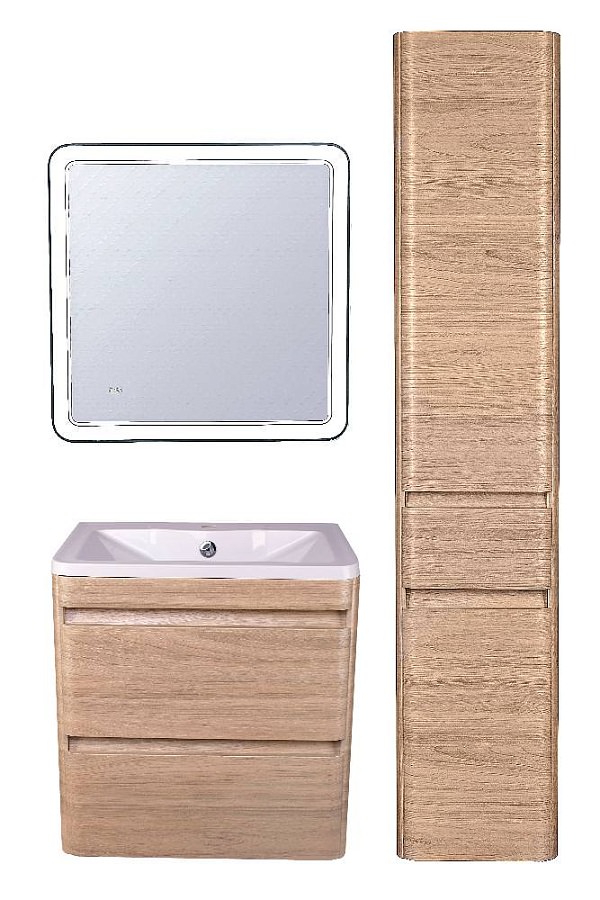 Тумба подвесная Style Line Атлантика 60 см СС-00002217 ясень перламутр в 100Kran: Широкий выбор и доступные цены.