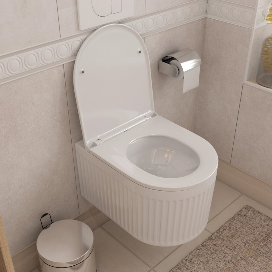 Унитаз подвесной Maretti Renata RE10PBM33-844 белый в 100Kran: Широкий выбор и доступные цены.