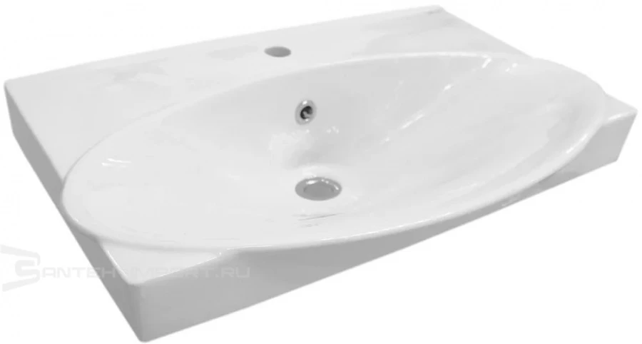 Раковина мебельная Керамин Санти 80 белая CDB00022945 в 100Kran: Широкий выбор и доступные цены.