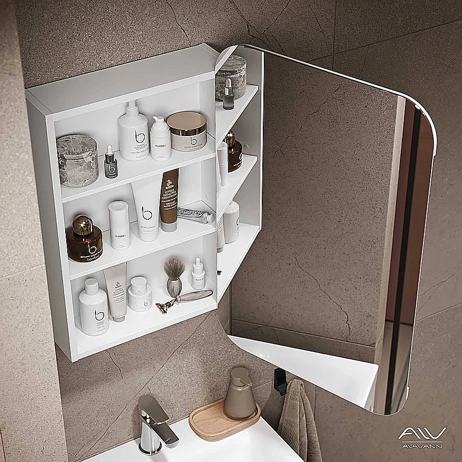 Зеркальный шкаф подвесной Alavann Cosmetic ALV0770001 60 см белый создать уют и комфорт, это просто!