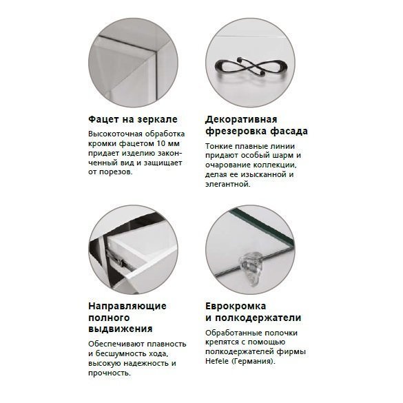 Зеркальный шкаф с подсветкой  Style Line Венеция 75/С белый ЛС-00000263 создать уют и комфорт, это просто!