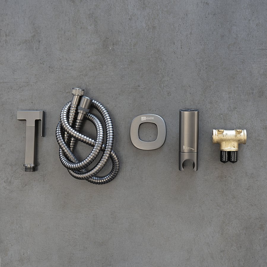 Гигиенический душ встраиваемый Lemark Solo LM7172GM графит в 100Kran: Широкий выбор и доступные цены.