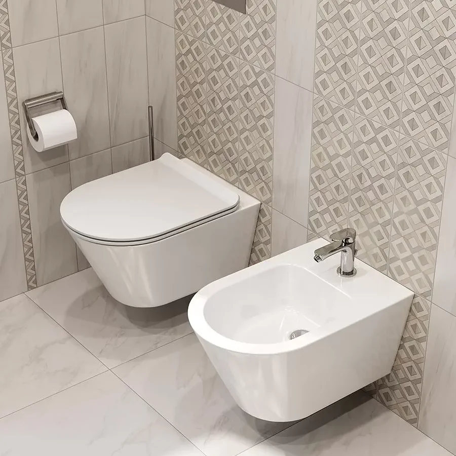 Биде подвесное Kerama Marazzi PLAZA PLM.bidet.02 белое в 100Kran: Широкий выбор и доступные цены.