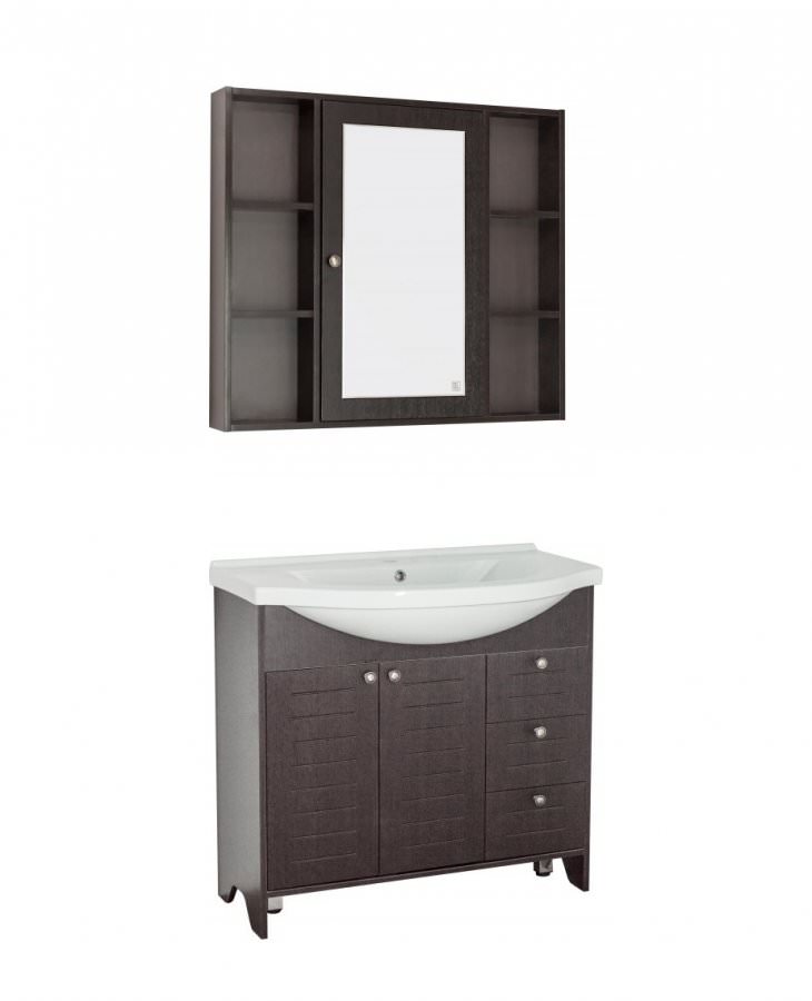 Зеркальный шкаф Style Line Кантри 90 венге  ЛС-00000462 создать уют и комфорт, это просто!