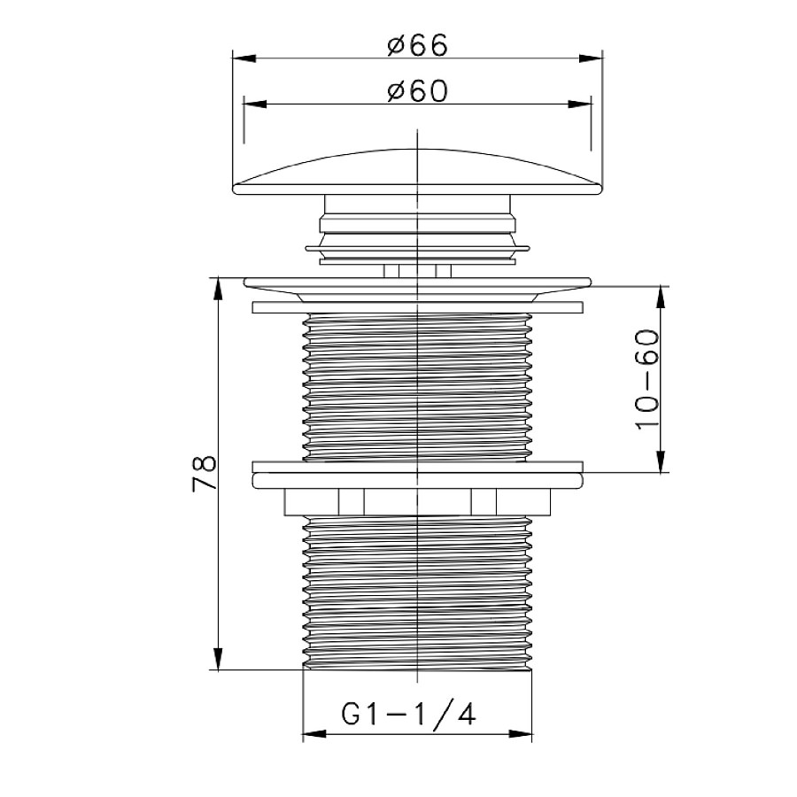 Донный клапан Raglo R600.02 хром в 100Kran: Широкий выбор и доступные цены.
