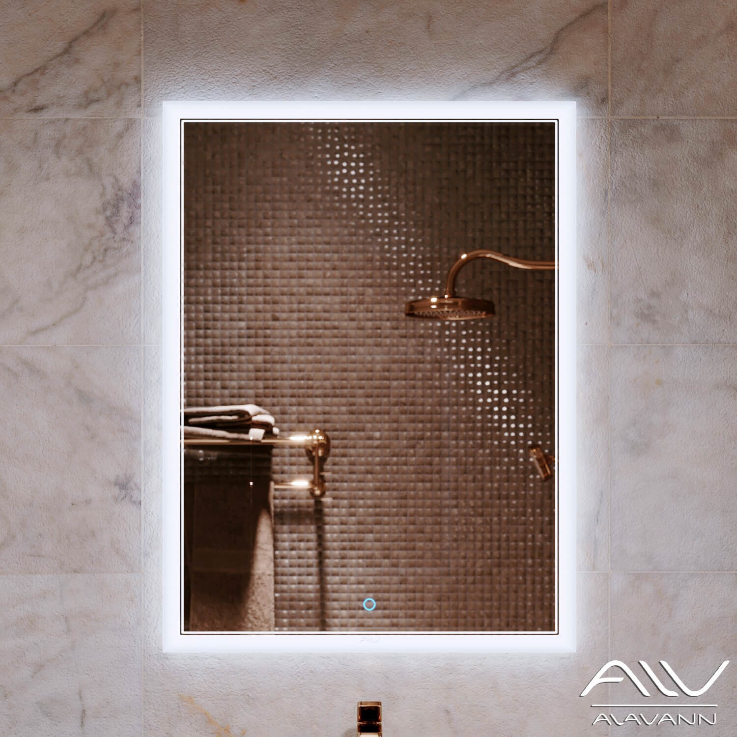 Зеркало с подсветкой Alavann Emma 60 см ALV0063001 100Kran: Широкий выбор и доступные цены.