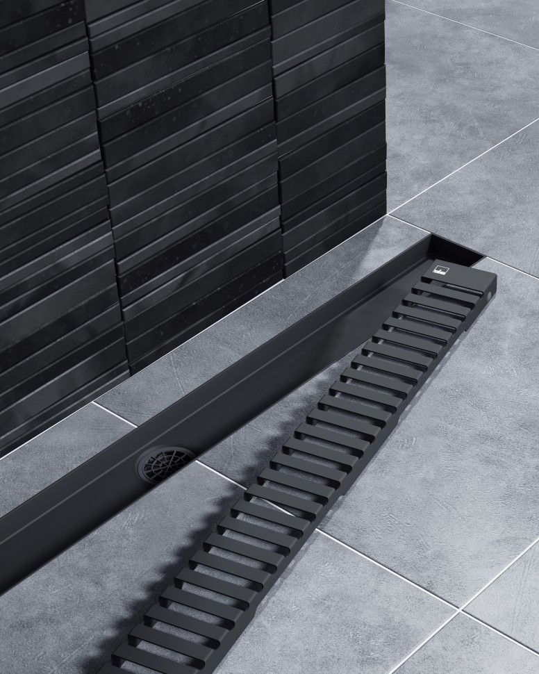 Душевой лоток TIMO Drain System DS230106/03 черный в 100Kran: Широкий выбор и доступные цены.