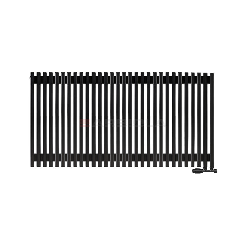 Вертикальный радиатор с нижним подключением Arbiola Compact V 102490 148 х 75 см Черный от интернет-магазина сантехники 100Kran!