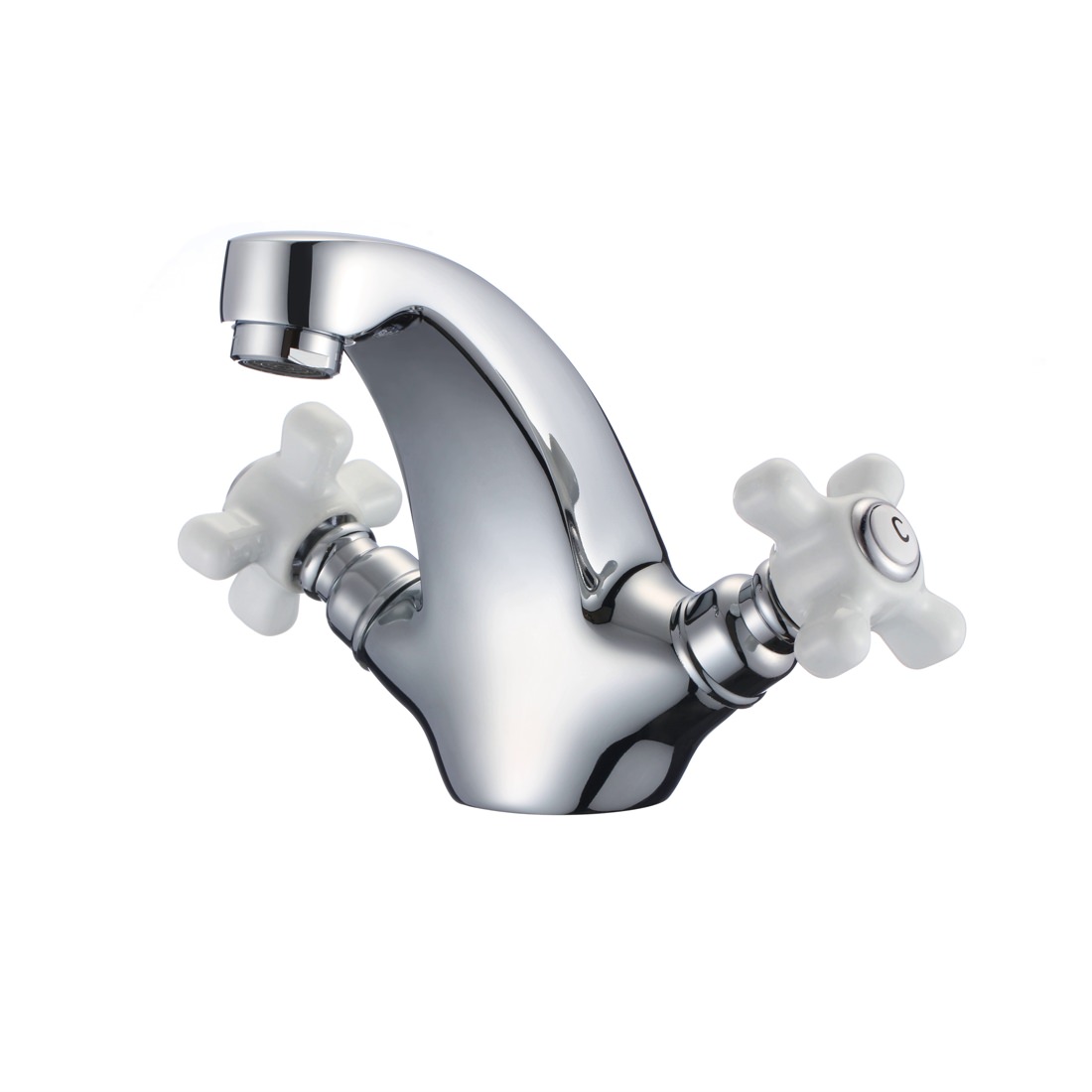 Смеситель для раковины D-Lin D110806 хром в 100Kran: Широкий выбор и доступные цены.