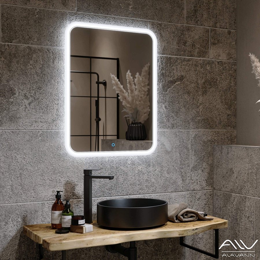 Зеркало с подсветкой Alavann Anna 50 см ALV0016001 100Kran: Широкий выбор и доступные цены.