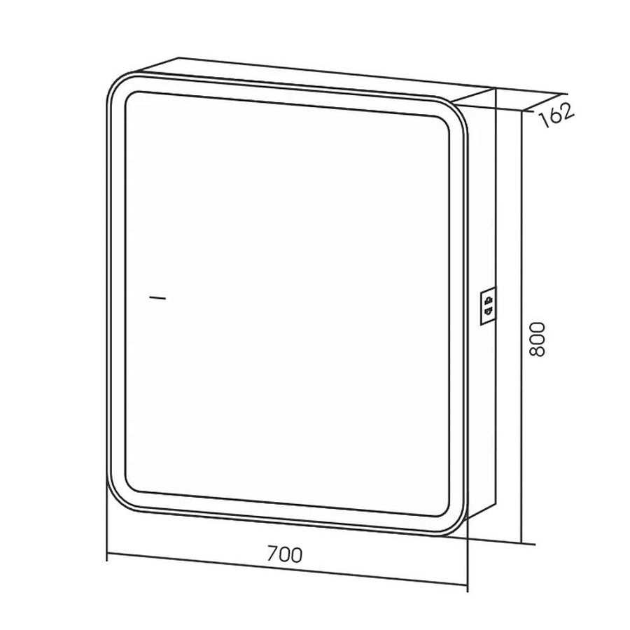 Зеркальный шкаф с подсветкой Silver Mirrors Фиджи Flip 70 ИК 70 х 80 см LED-00002977бесконтактный сенсор создать уют и комфорт, это просто!