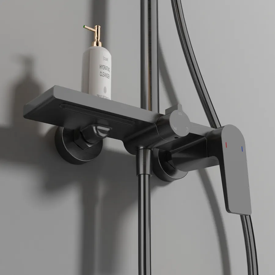 Душевая система FAUCET DREISER RH-Z6001-QH оружейная сталь в 100Kran: Широкий выбор и доступные цены.