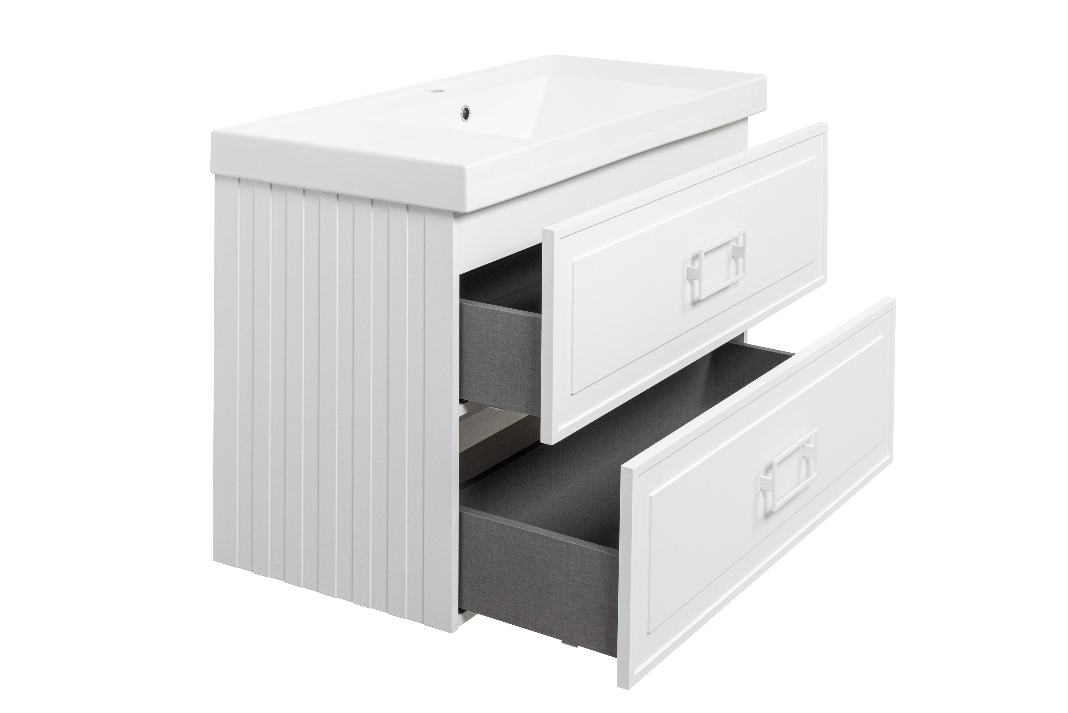 Тумба под раковину LA FENICE Cubo Bianco TWIN белая 100 FNC-01-CUB-B-100-2 в 100Kran: Широкий выбор и доступные цены.