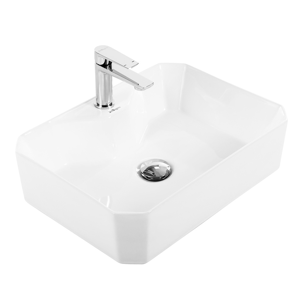 Накладная раковина BelBagno BB1387 37,5  см белая глянцевая в 100Kran: Широкий выбор и доступные цены.