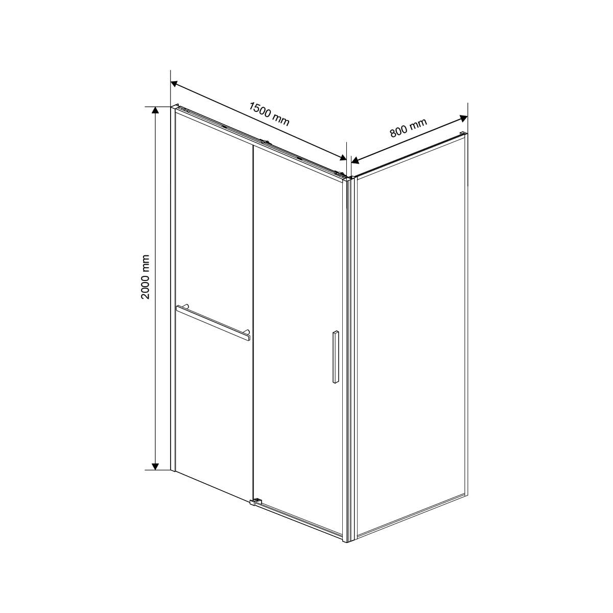 Душевой уголок Vincea Slim Soft VSR-1SS8015CL 1500*800 хром стекло прозрачное в 100Kran: Широкий выбор и доступные цены.