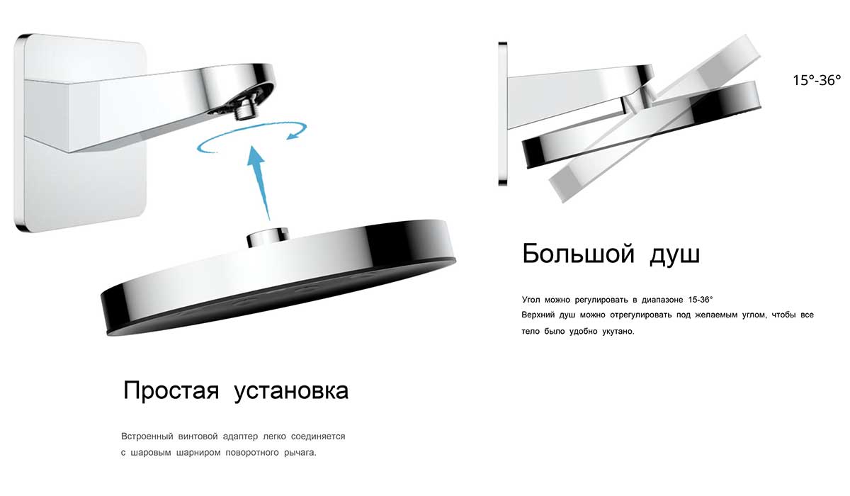 Верхний душ Vincea Inspire VSHD-3I3CCH хром в 100Kran: Широкий выбор и доступные цены.