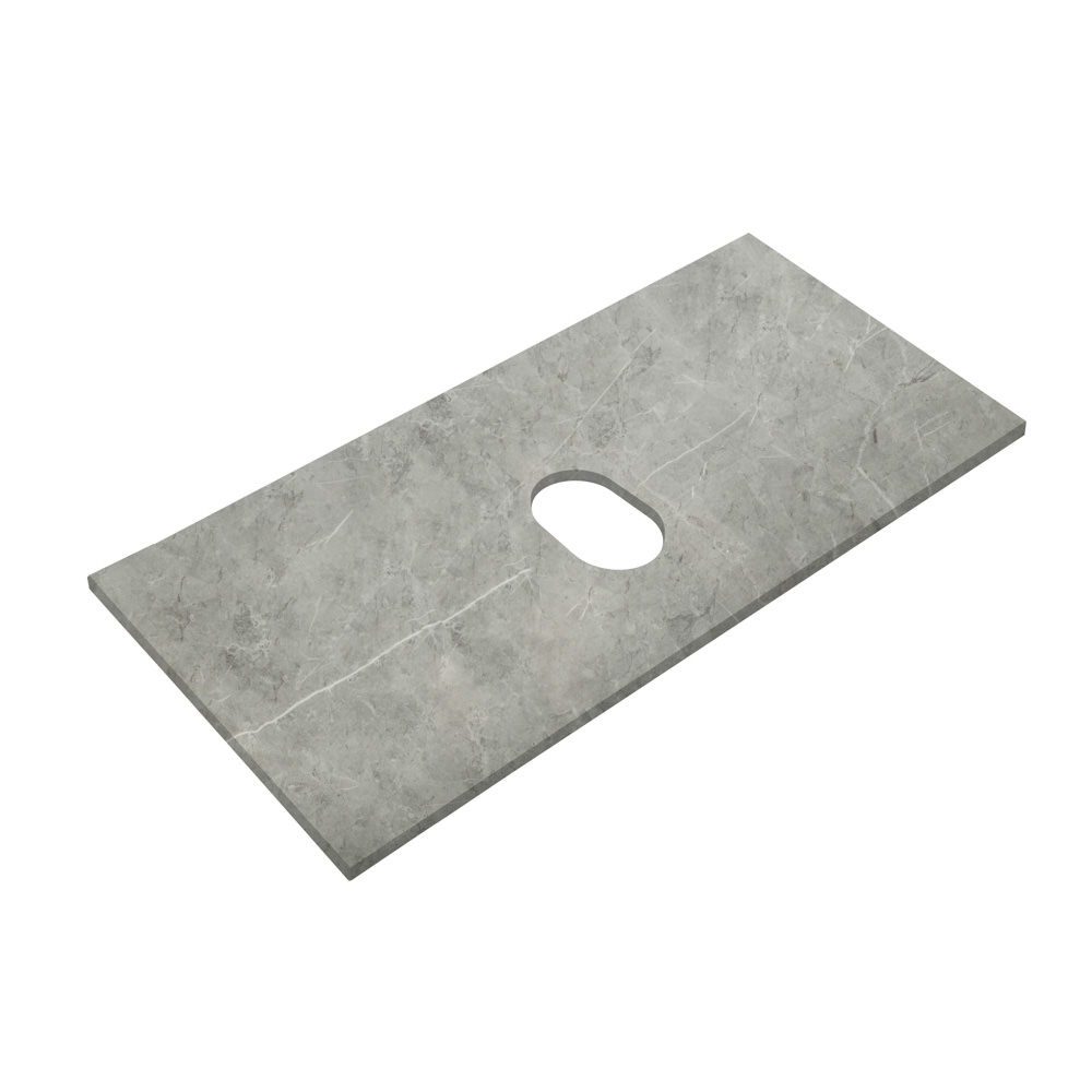 Столешница из керамогранита BelBagno 100 см KEP-100-MGL-W0 Marmo Grigio Lucido в 100Kran: Широкий выбор и доступные цены.