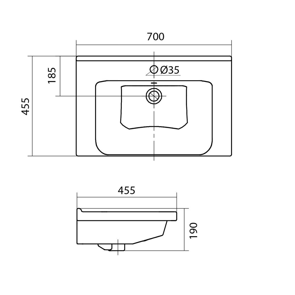 Раковина мебельная Santek Миранда 70 1WH302250 белая в 100Kran: Широкий выбор и доступные цены.
