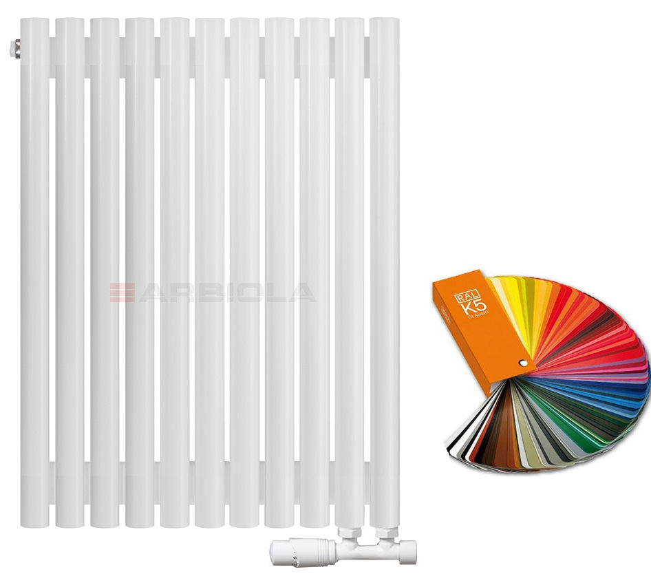 Вертикальный радиатор с нижним подключением Arbiola Iris V 108632 54,2 х 70 см ral classic от интернет-магазина сантехники 100Kran!
