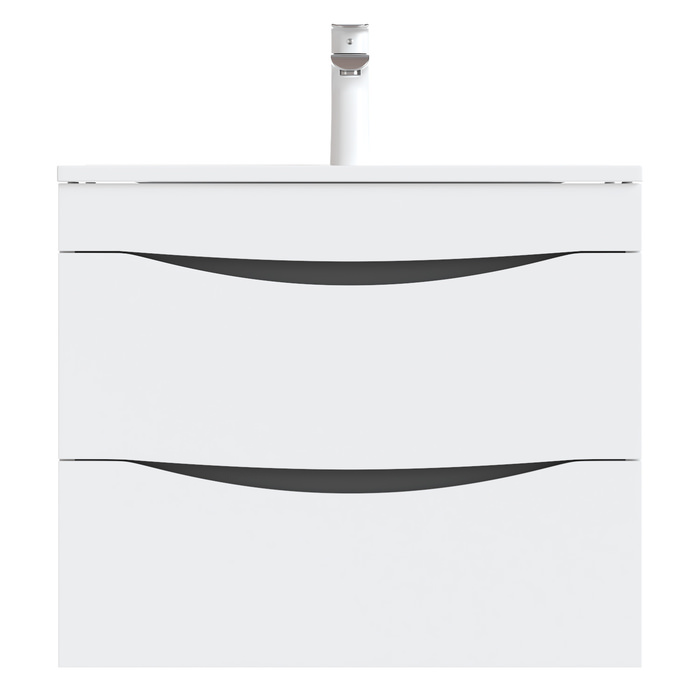 Тумба с раковиной подвесная 60 см Cloud IDDIS CLO60W0i95K белая  в 100Kran: Широкий выбор и доступные цены.