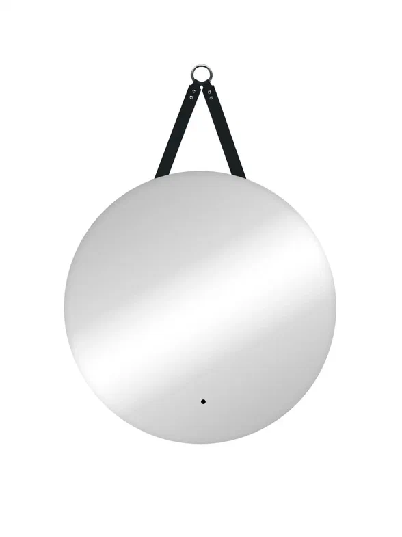 Зеркало с подсветкой "Best Led" D650 на ремне из натуральной кожи черного цвета с бесконтактным сенсором 100Kran: Широкий выбор и доступные цены.