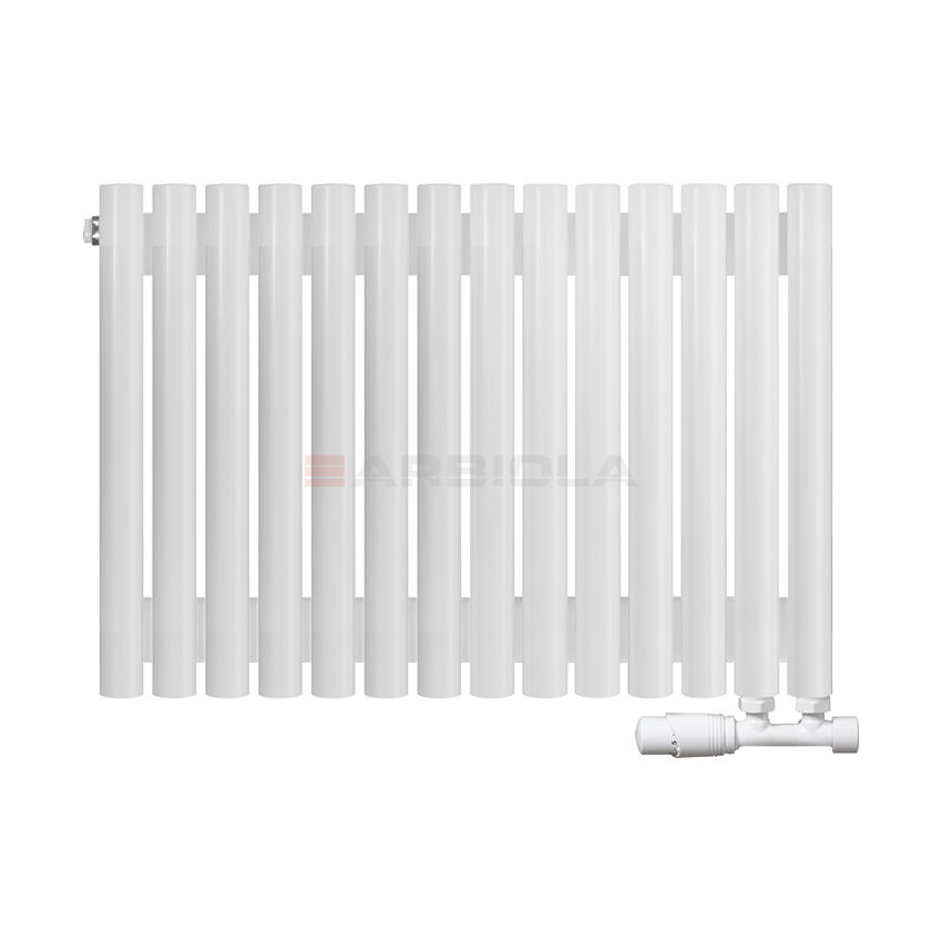 Вертикальный радиатор с нижним подключением Arbiola Iris V 108405 69,2 х 50 см белый матовый ral 9016 от интернет-магазина сантехники 100Kran!