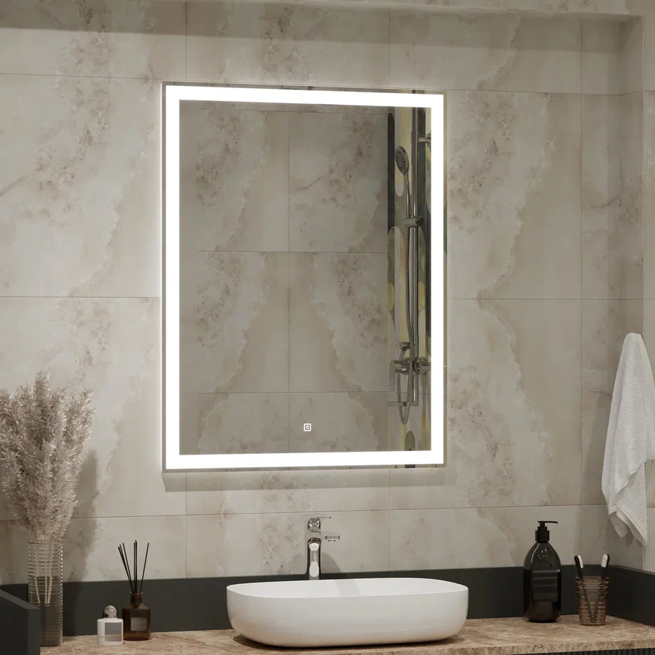 Зеркало с подсветкой "Mercury standart" 700x900 ЗЛП506 100Kran: Широкий выбор и доступные цены.