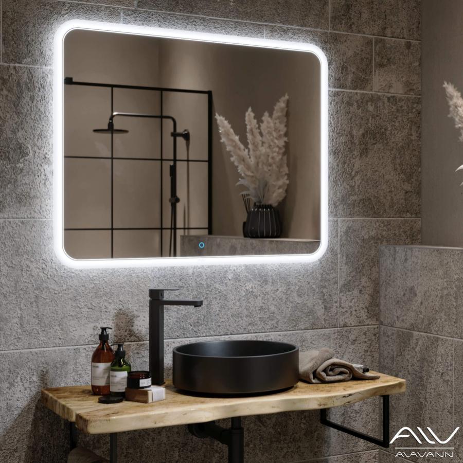 Зеркало с подсветкой Alavann Anna 90 см ALV0020001 100Kran: Широкий выбор и доступные цены.