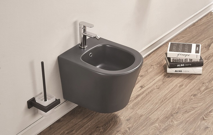 Биде подвесное Ceramalux 5330 МDH графит темный в 100Kran: Широкий выбор и доступные цены.