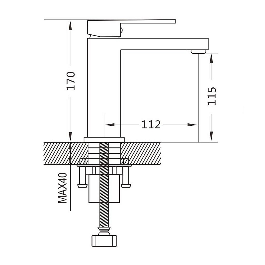 Смеситель для раковины Maretti Umbria Black UMB32RF51 черный в 100Kran: Широкий выбор и доступные цены.