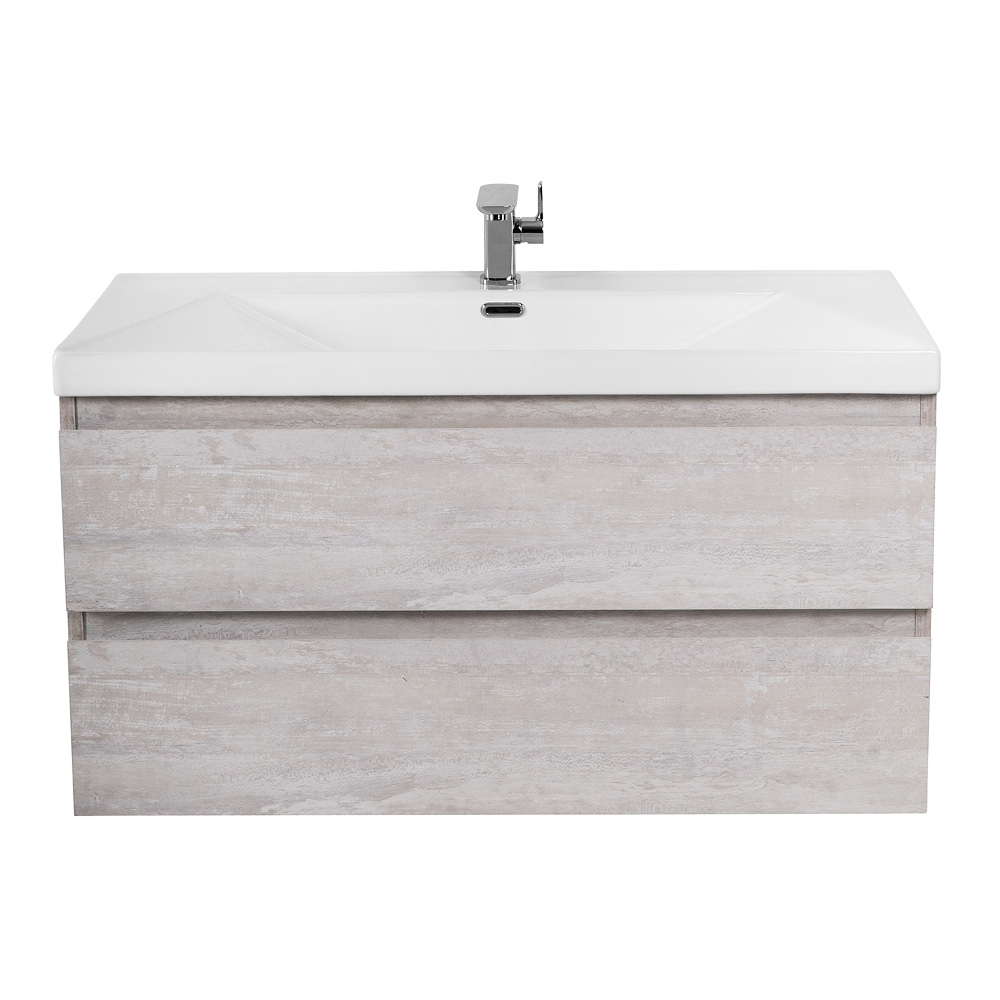 Тумба с раковиной подвесная CEZARES 80 см MOLVENO-80-2C-SO-LB Legno Bianco в 100Kran: Широкий выбор и доступные цены.