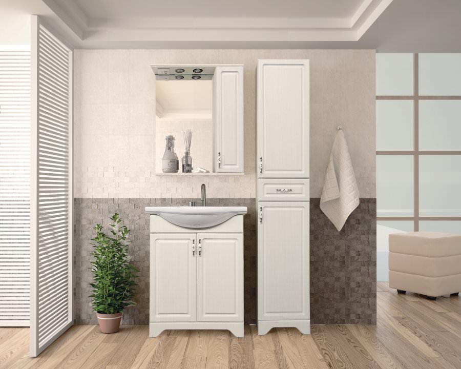 Пенал напольный Style Line Олеандр-2 рельеф пастель ЛС-00000290 в 100Kran: Широкий выбор и доступные цены.