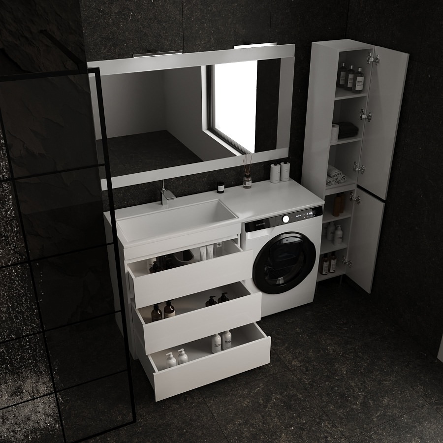 Зеркало  Style Line  "Даллас 140" Люкс белое СС-00002356 100Kran: Широкий выбор и доступные цены.