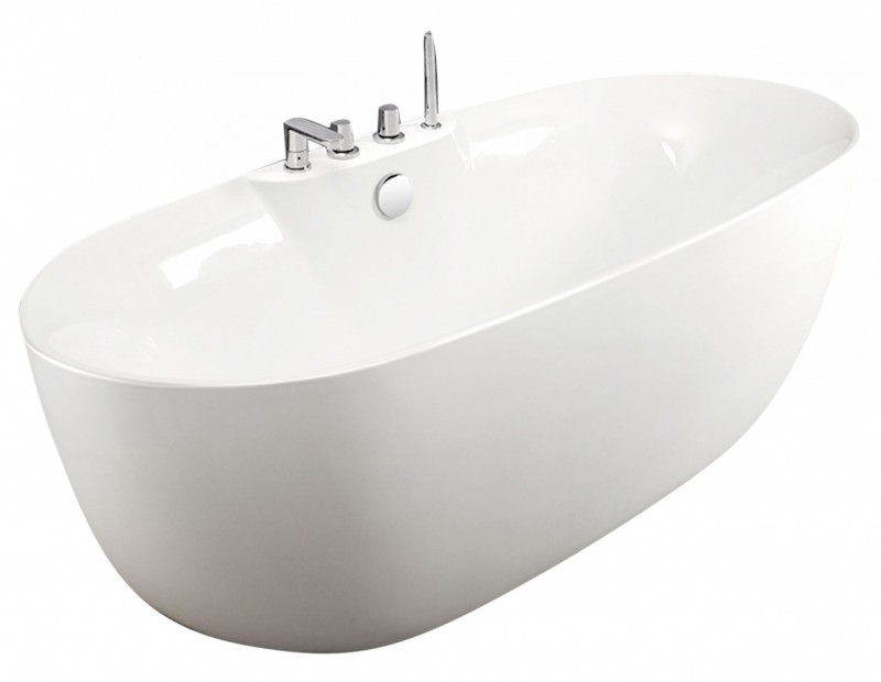 Ванна отдельностоящая акриловая ESBANO Rome-SM ESVAROMESM 170x80 белая в 100Kran: Широкий выбор и доступные цены.