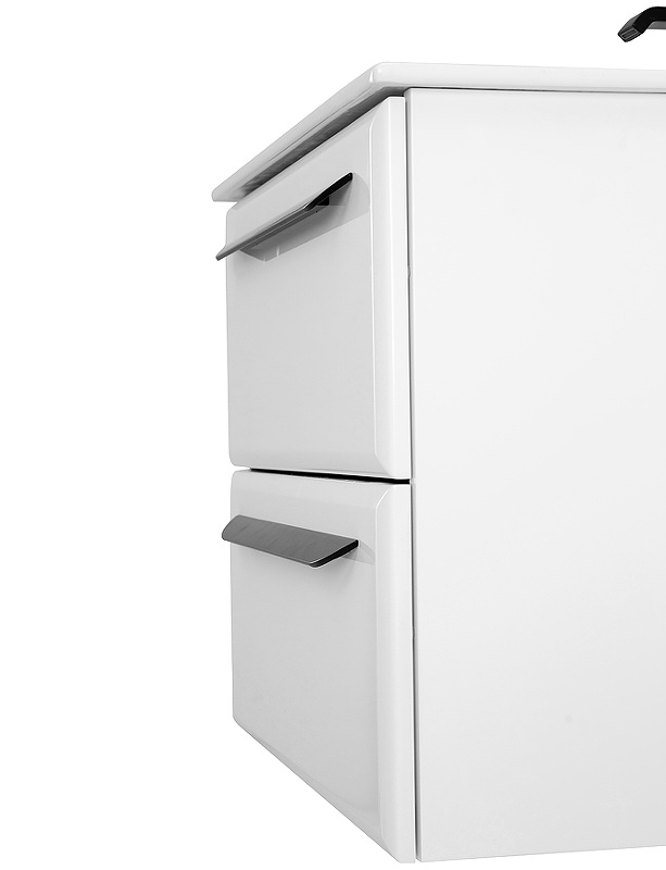 Тумба с раковиной подвесная CEZARES 60 см ECO-CER-600-2C-SO-BL Bianco Lucido в 100Kran: Широкий выбор и доступные цены.